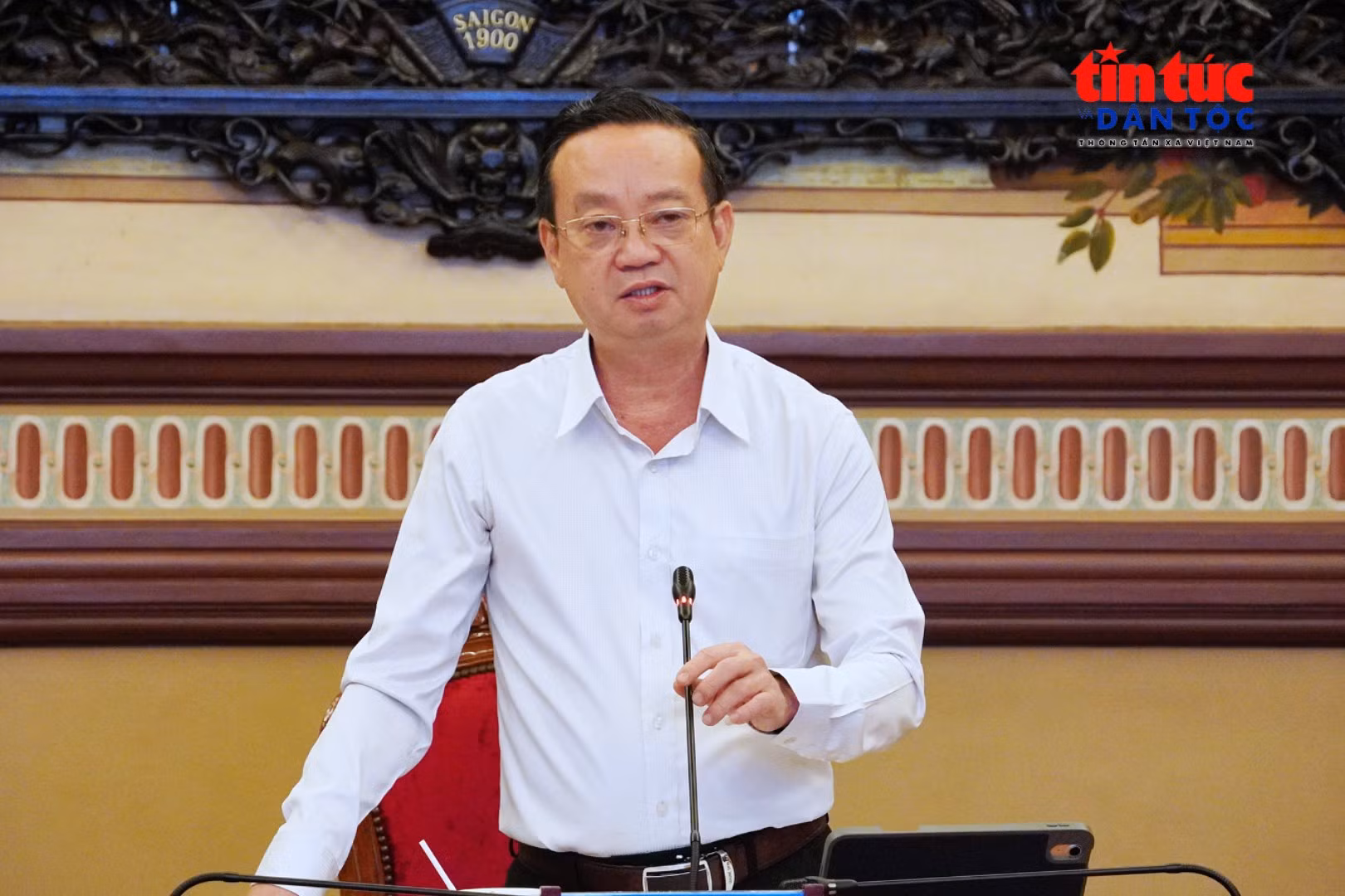 Ông Bùi Minh Thạnh, Phó Chủ tịch UBND TP Hồ Chí Minh, phát biểu tại Hội nghị.