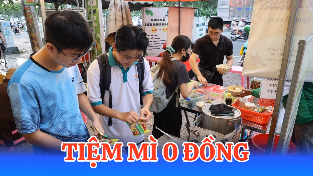 Tiệm mì gói 0 đồng - một góc Sài Gòn ấm lòng người xa xứ