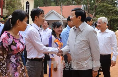 Chủ tịch nước thăm bộ đội, đồng bào biên giới Lộc Ninh, Bình Phước ảnh 1