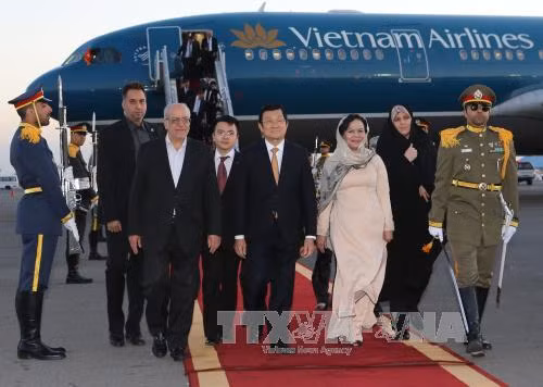 Chủ tịch nước Trương Tấn Sang bắt đầu chuyến thăm Iran ảnh 1