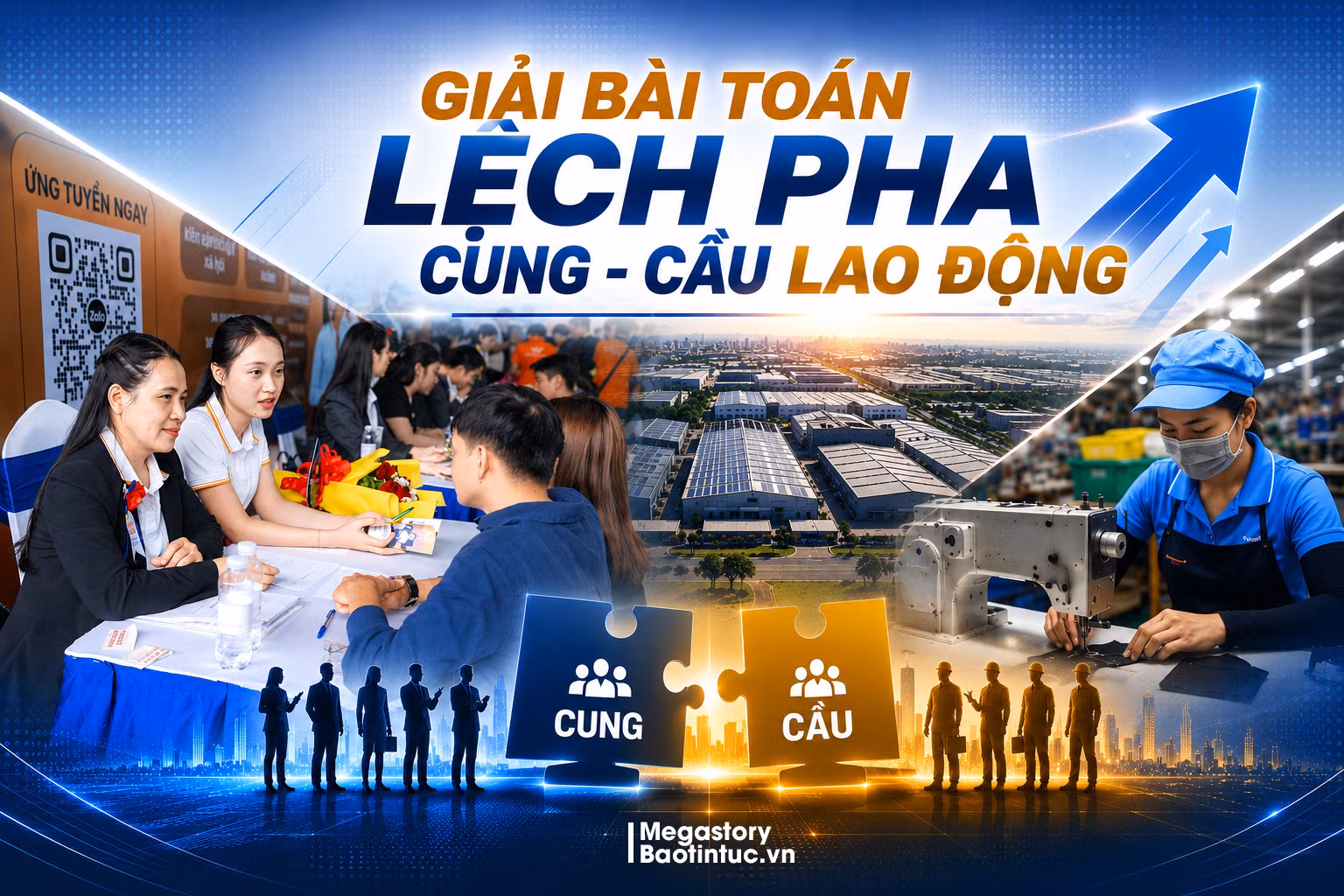 Giải bài toán lệch pha cung - cầu lao động