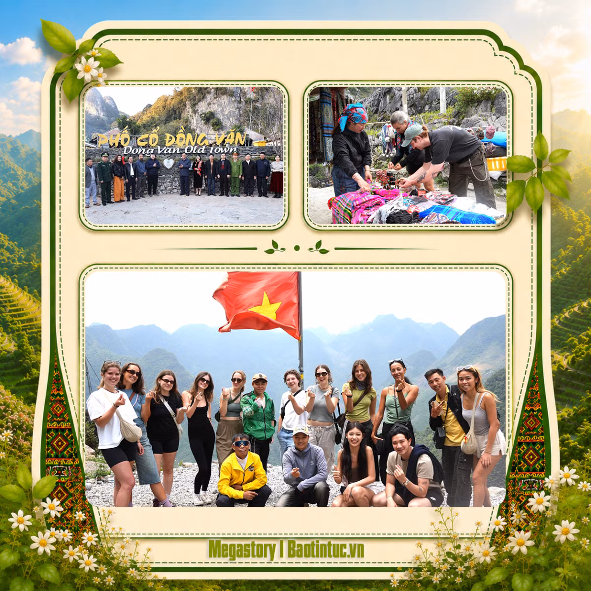 Du khách trong và ngoài nước check-in và trải nghiệm văn hóa bản địa tại Cao nguyên đá Đồng Văn.