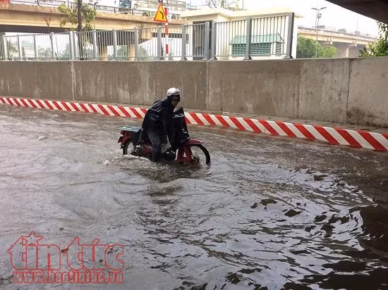 TP Hồ Chí Minh ngập hầm chui sau cơn mưa lớn trong đêm 2/5 ảnh 2