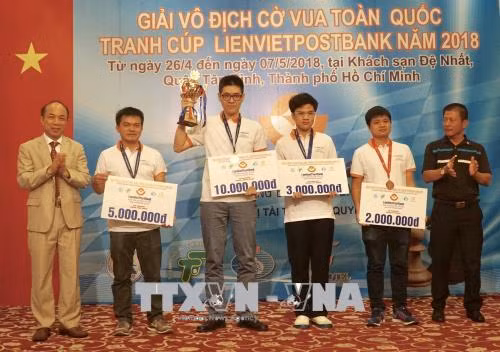 Kết thúc Giải vô địch cờ vua toàn quốc tranh cúp Lienvietpostbank 2018 ảnh 1