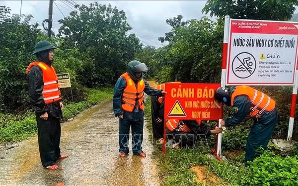 Trung Bộ cục bộ mưa lớn trong đêm, đề phòng lũ quét, sạt lở đất ở Quảng Trị