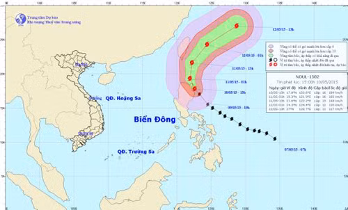 Bão Noul mạnh lên thành siêu bão ảnh 1