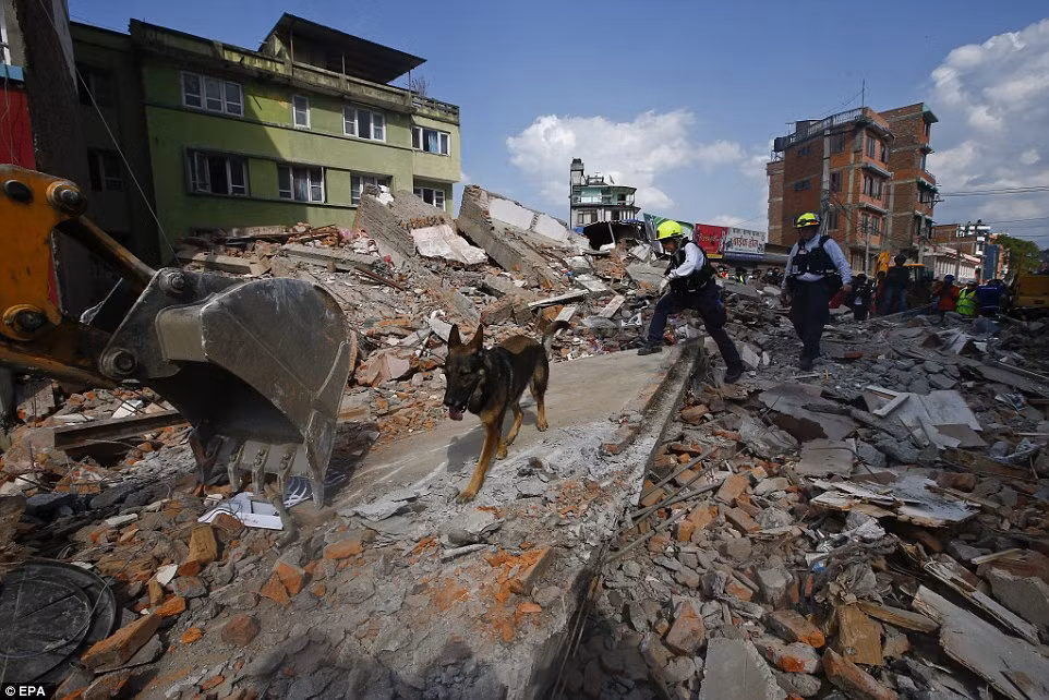 Nghị sĩ Nepal hoảng loạn tháo chạy vì động đất ảnh 3