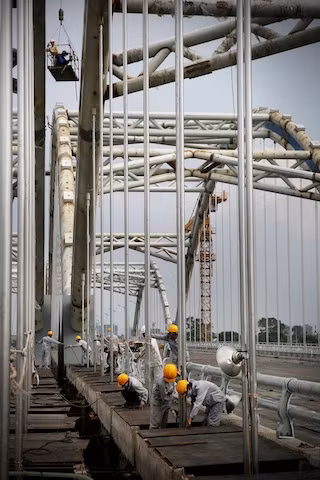 Cầu Đông Trù sẽ thông xe dịp 60 năm giải phóng Thủ đô ảnh 7