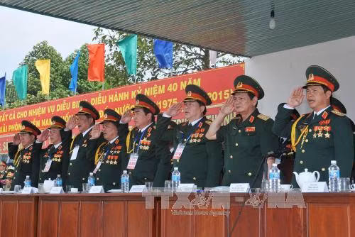 Hợp luyện lực lượng tham gia Lễ diễu binh ngày 30/4 ảnh 1
