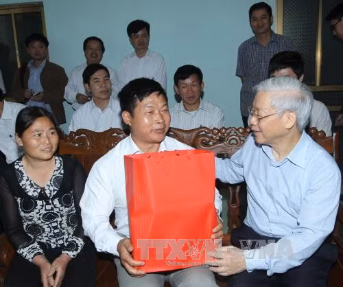 Tổng Bí thư Nguyễn Phú Trọng thăm, làm việc tại tỉnh Cao Bằng ảnh 3