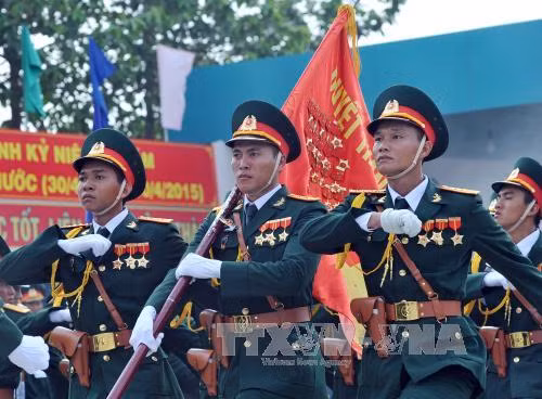 Hợp luyện lực lượng tham gia Lễ diễu binh ngày 30/4 ảnh 8