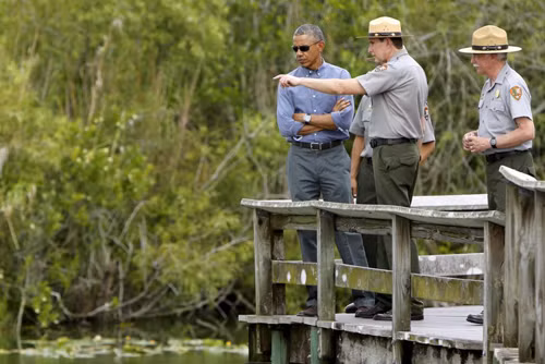 Tổng thống Obama thăm Vườn quốc gia Everglades ảnh 1