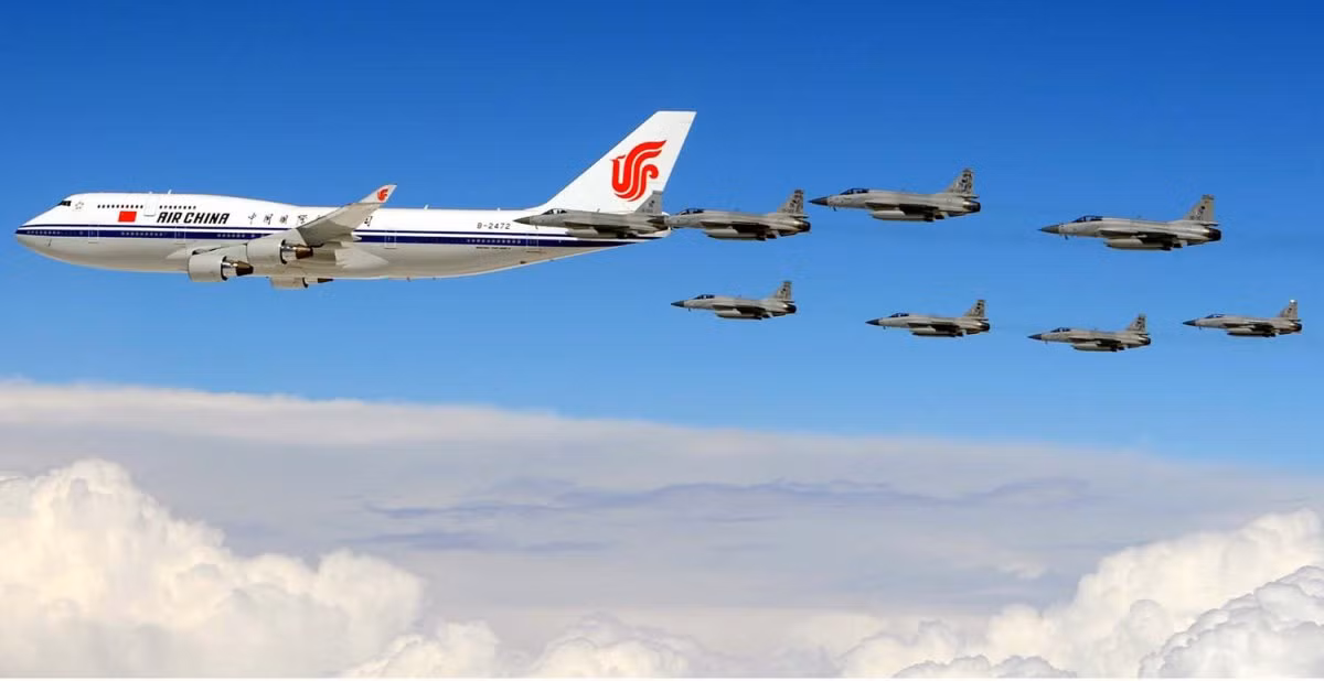 8 chiến đấu cơ Pakistan hộ tống máy bay chở Chủ tịch Trung Quốc ảnh 1