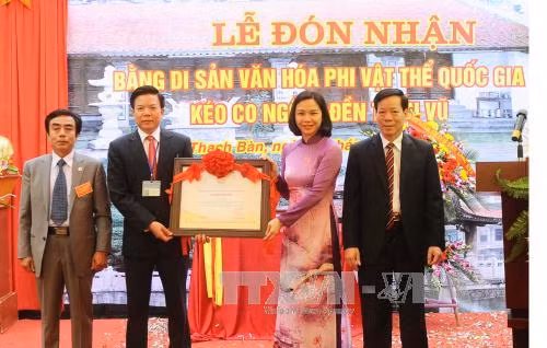 Kéo co ngồi được công nhận Di sản văn hóa phi vật thể ảnh 1