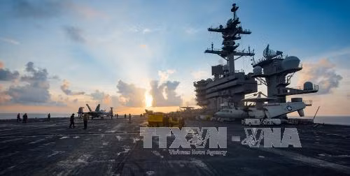 USS Carl Vinson bắt đầu tập trận với tàu khu trục Nhật Bản ảnh 1