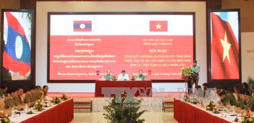 Cảnh sát Việt Nam- Lào phối hợp chống tội phạm ma túy biên giới ảnh 1