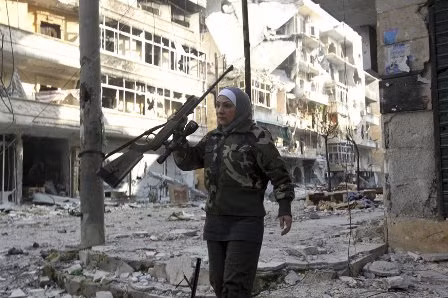 Chân dung nữ phiến quân Syria ảnh 2