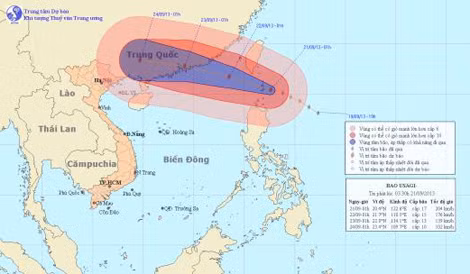 Siêu bão Usagi tiến vào Biển Đông ảnh 1
