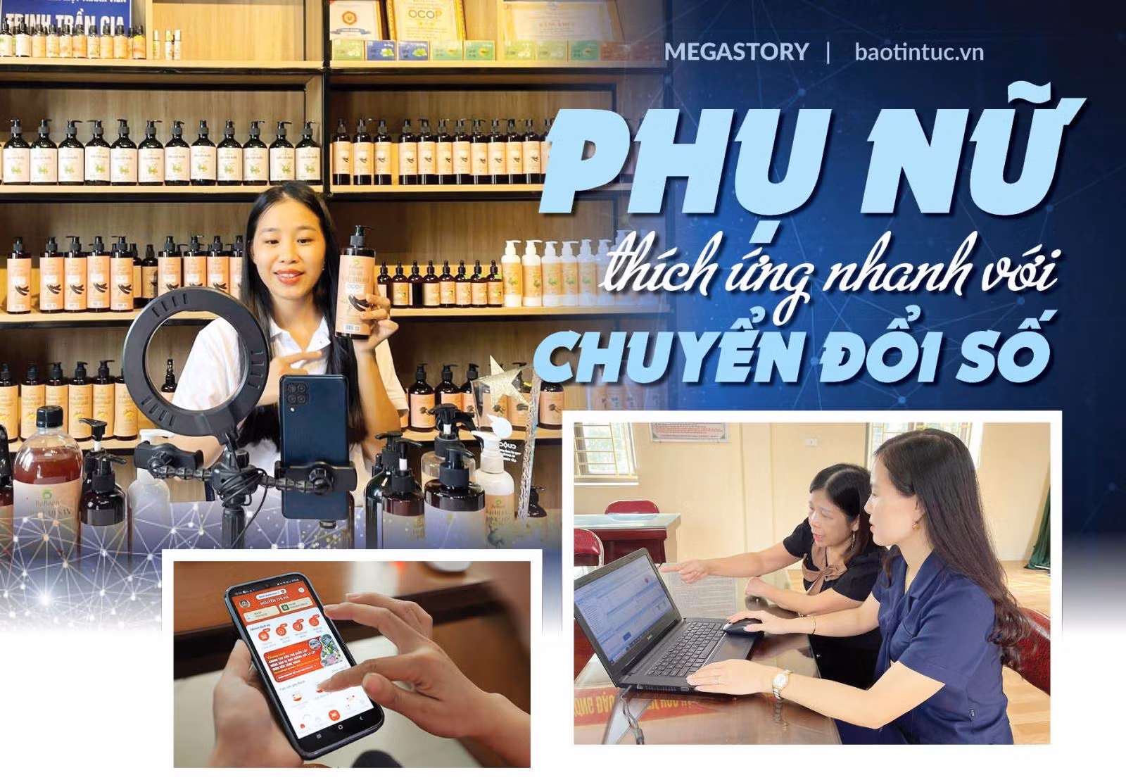 Phụ nữ thích ứng nhanh với chuyển đổi số 