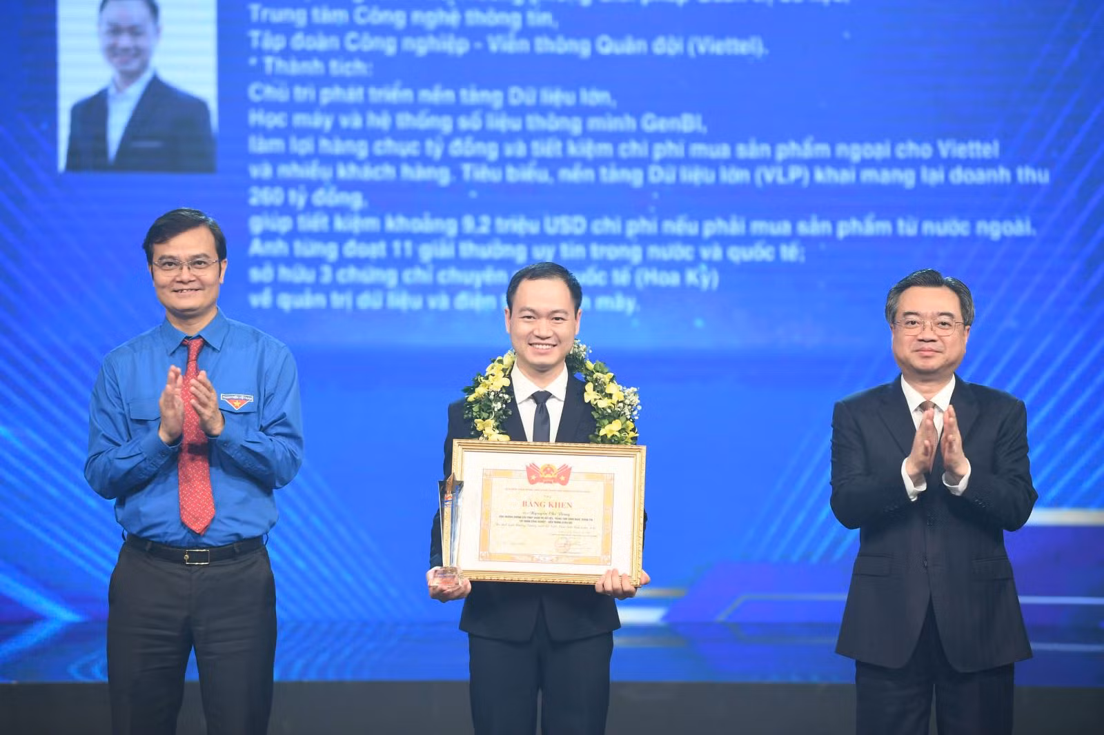 Anh Nguyễn Chí Đông vinh dự nhận giải thưởng Gương mặt trẻ Việt Nam tiêu biểu 2025.