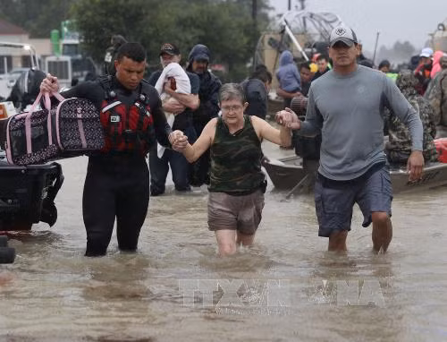 Houston giới nghiêm vào ban đêm sau bão Harvey nhằm hạn chế cướp bóc ảnh 1
