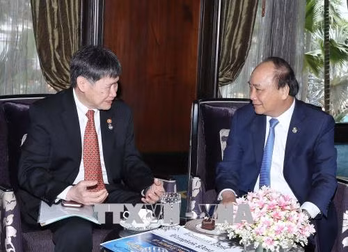 Thủ tướng Nguyễn Xuân Phúc tiếp xúc song phương bên lề Hội nghị Cấp cao ACMECS 8 và CLMV 9 ảnh 3