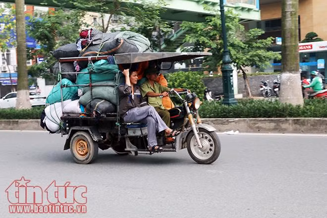 Xe 3 -4 bánh tự chế vẫn tự do tung hoành tại Hà Nội ảnh 1