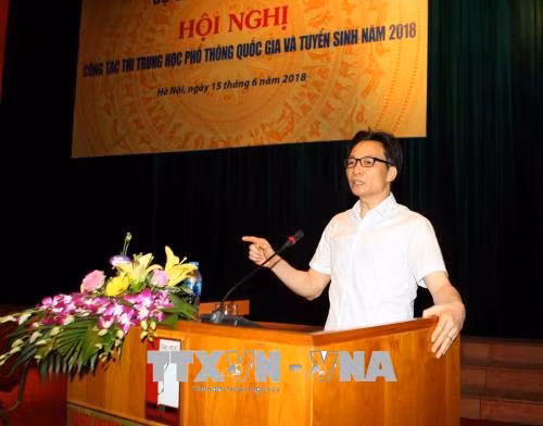 Triển khai công tác thi Trung học Phổ thông quốc gia và tuyển sinh 2018 ảnh 1