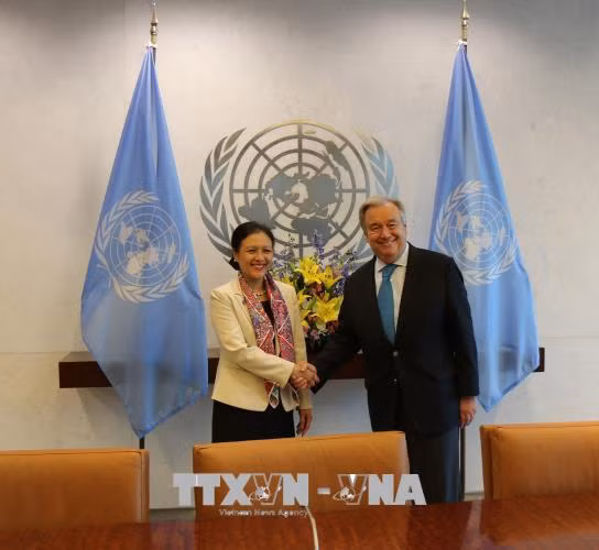 Tổng Thư ký Guterres đánh giá cao quan hệ hợp tác giữa Việt Nam và LHQ ảnh 1