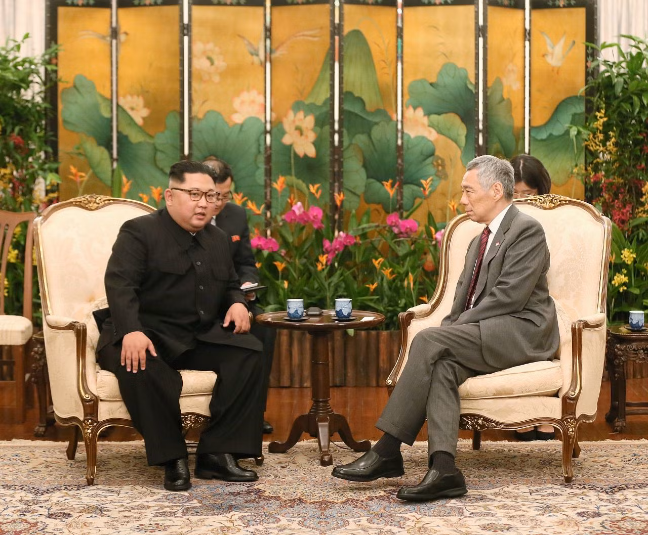 Nhà lãnh đạo Triều Tiên hội đàm với Thủ tướng Singapore Lý Hiển Long ảnh 2