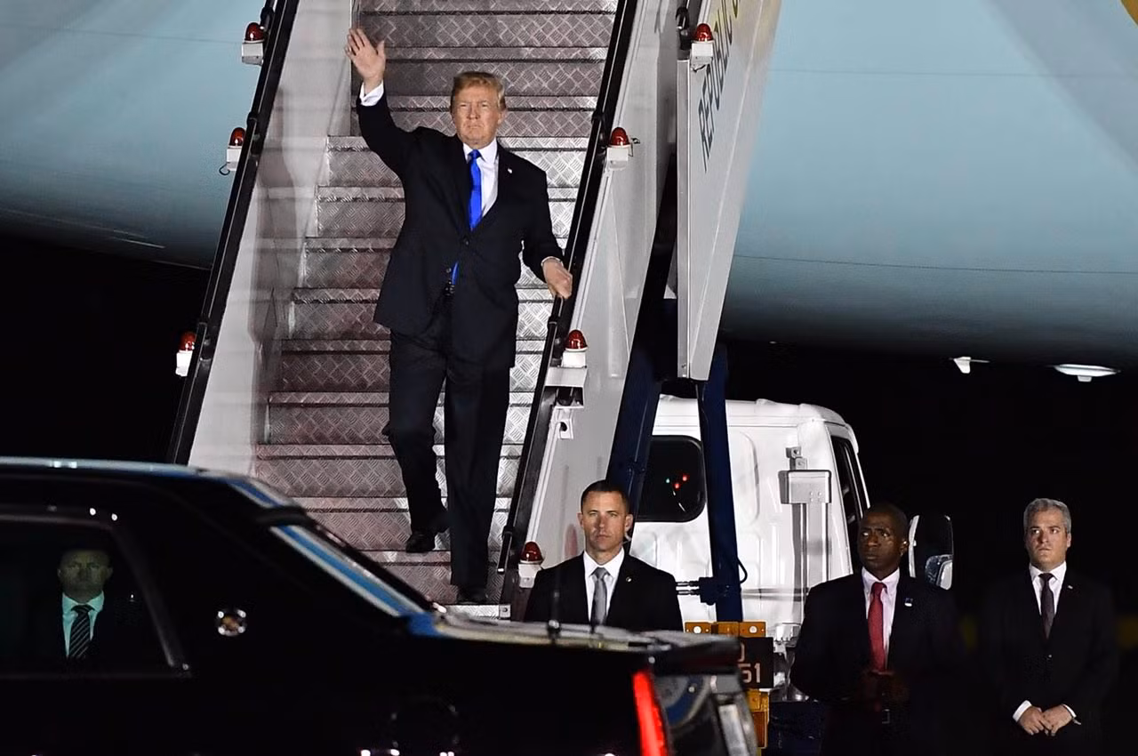 Hình ảnh đầu tiên của Tổng thống Trump tại Singapore ảnh 2