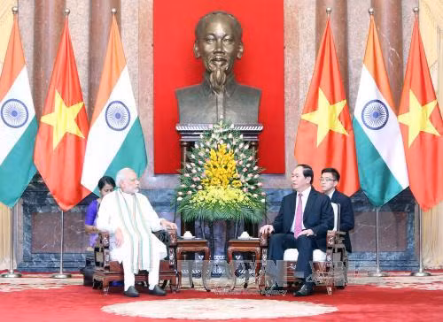 Chủ tịch nước tiếp Thủ tướng Ấn Độ Narendra Modi ảnh 1