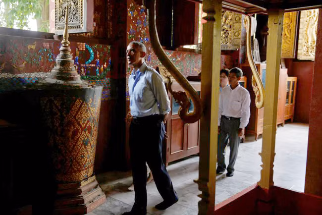Hình ảnh dung dị của Tổng thống Obama tại Lào ảnh 6
