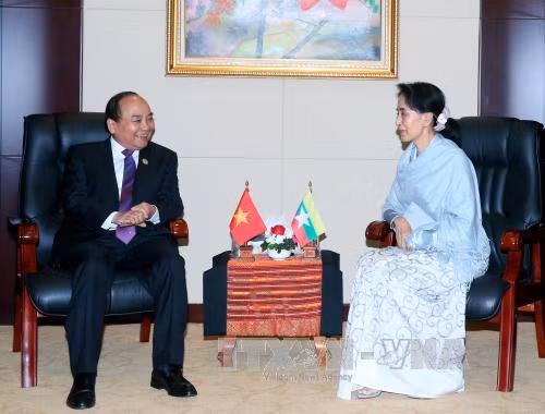 Thủ tướng gặp Bộ trưởng Ngoại giao Myanmar ảnh 1