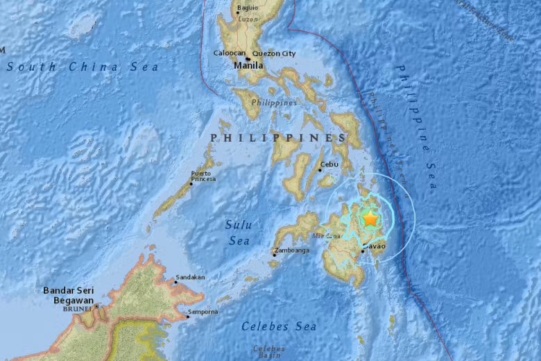 Động đất 6,1 độ richter ở miền Nam Philippines ảnh 1