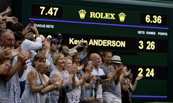 Những kỷ lục suýt bị xô đổ ở trận bán kết kéo dài hơn 6 tiếng của Kevin Anderson và John Isner ảnh 3