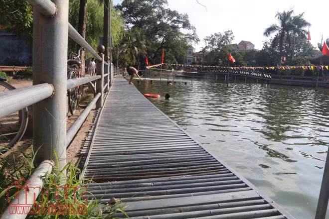 Cải tạo ao làng thành 'bể bơi' ảnh 6