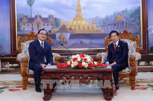 Hai thủ đô Hà Nội và Vientiane tăng cường hợp tác ảnh 1