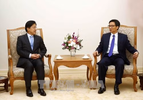 Phó Thủ tướng Vũ Đức Đam tiếp đoàn học giả Hàn Quốc ảnh 1
