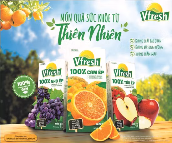 Nước trái cây Vfresh 100% - nguồn vitamin tự nhiên cho những người bận rộn ảnh 1