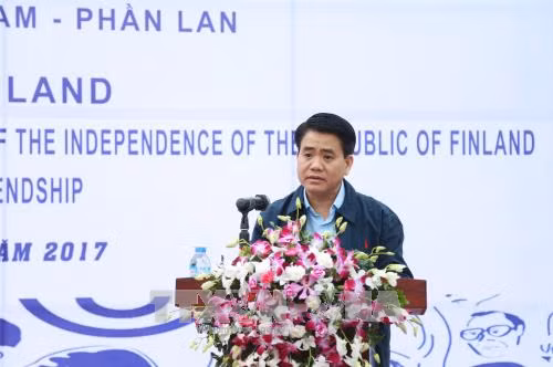 Hà Nội trồng 100 cây xanh chào mừng 100 năm Quốc khánh Phần Lan ảnh 1