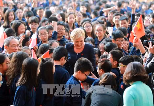 Phu nhân Tổng thống Ba Lan thăm Trường Marie Curie, Hà Nội ảnh 2