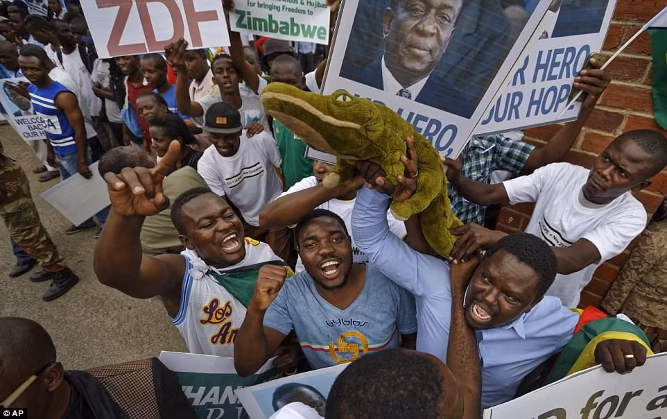 Người dân Zimbabwe hân hoan trước sự trở về của 'Cá sấu' Mnangagwa ảnh 3