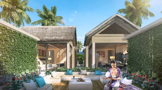Áo dài dát vàng của NTK Đỗ Trịnh Hoài Nam thăng hoa giữa biển trời Phú Quốc ảnh 1