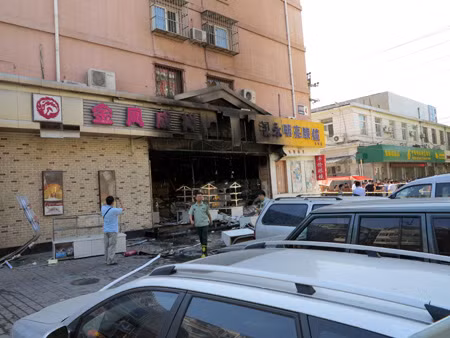 Nổ khí gas ở Bắc Kinh, 13 người bị thương ảnh 1