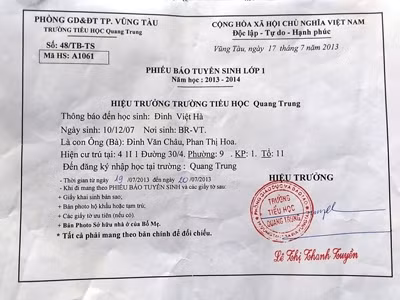 Vào lớp 1 phải có 'sổ đỏ' là do hiểu sai ảnh 1