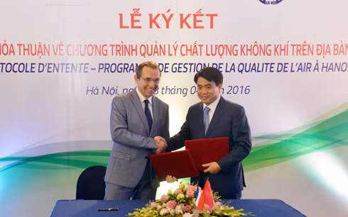 Hà Nội và Pháp ký thỏa thuận về quan trắc không khí ảnh 1