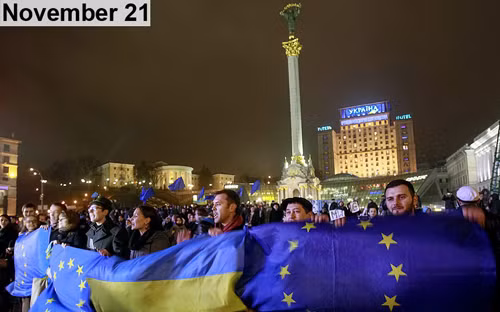 Dòng sự kiện chính biến ở Ukraine qua ảnh ảnh 1