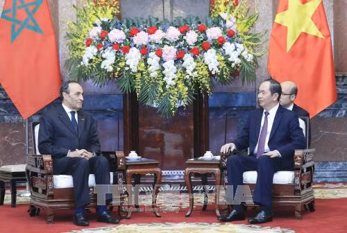 Chủ tịch nước Trần Đại Quang tiếp Chủ tịch Hạ viện Vương quốc Maroc ảnh 2