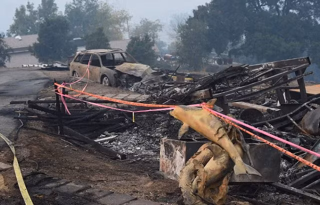 7.000 lính cứu hỏa vật lộn với cháy rừng lịch sử bang California ảnh 7